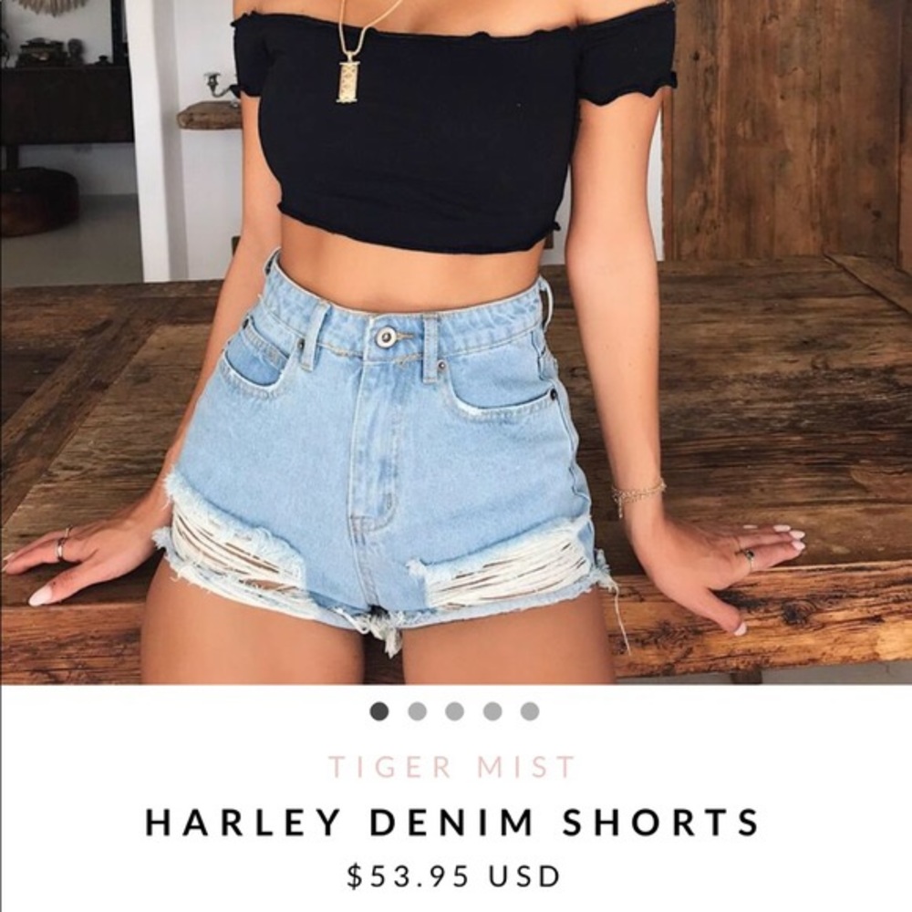 Tiger Mist Harley Denim Shorts